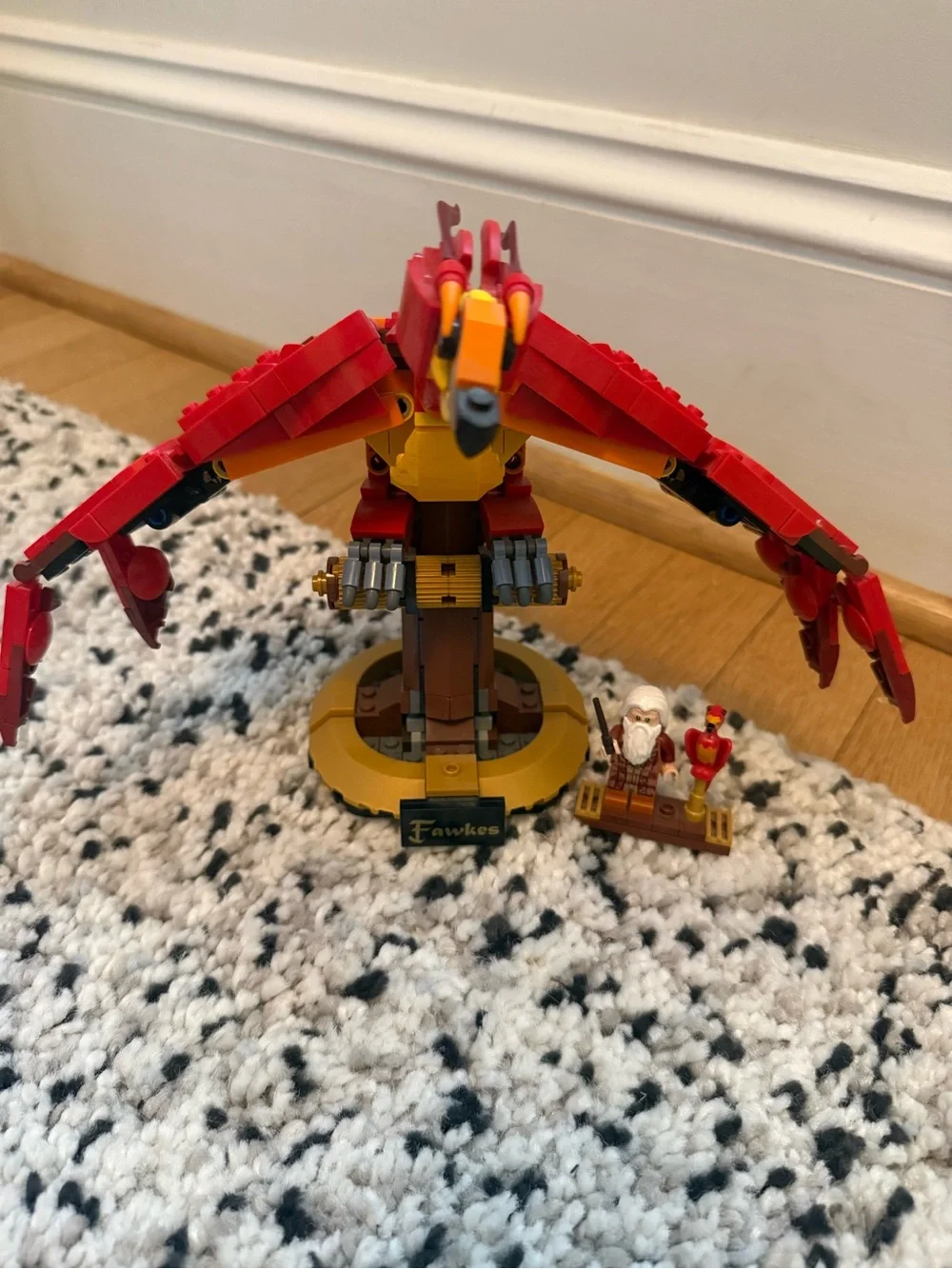 LEGO Harry Potter Fawkes Phoenix Model - Red, Yellow